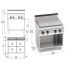 Electric stove Bertos E7PQ4M