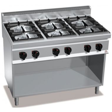 Plynový sporák Bertos G7F6M stacionárny 6-horákový