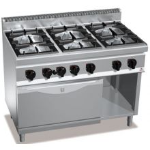 Plynový sporák Bertos G7F6+FG1 6-horák s rúrou (4 kW)