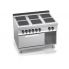 Electric stove 6-burner with oven 3.5 kW Bertos E7PQ6+FE1