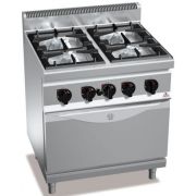 Plynový sporák Bertos G7F4+FG1 4-horák s rúrou (4 kW)