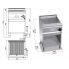 Lava rock gas grill Bertos G6PL60M
