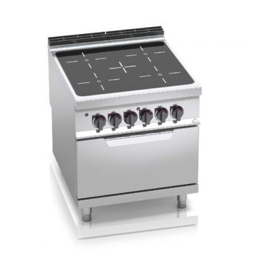 Sklokeramická varná doska Bertos E9P4P/VTR+FE 4-horák s rúrou (7,5 kW)