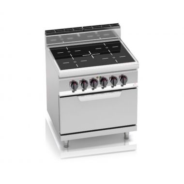Glass ceramic hob Bertos E7P4/VTR+FE 4-burner with oven 7.5 kW