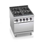 Gas stove Bertos G9F4+FG 4-burner with oven (7 kW)