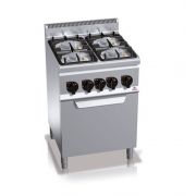 Gas stove Bertos G6F4+FG1 4-burner with oven 3.5 kW