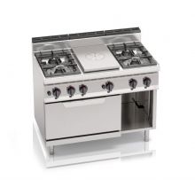 Plynový sporák Bertos G7T4P4F+FG 5-horákový s elektrickou rúrou