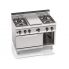 Gas stove Bertos G7T4P4F+FG 5-burner with electric oven