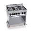 Gas stove Bertos G9F6+FG1 6-burner with oven (4 kW)