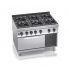 Gas stove Bertos G9F6E+FG1 6-burner with oven (4 kW)