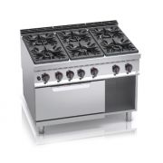 Plynový sporák Bertos G9F6+FG 6-horákový s rúrou (7,8 kW)