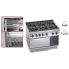 Gas stove Bertos G9F6+FG 6-burner with oven (7.8 kW)