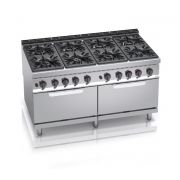 Gas stove Bertos G9F8+2FG 8-burner with oven (7.8 kW)