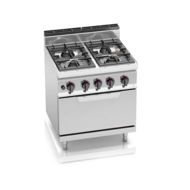 Gas stove Bertos G7F4P+FG 4-burner with oven (7.8 kW)