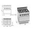 Gas stove Bertos G7F4P+FG 4-burner with oven (7.8 kW)