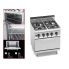 Gas stove Bertos G7F4P+FG 4-burner with oven (7.8 kW)