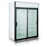 Refrigerated cabinet Polair DM110Sd-S 2 glass doors
