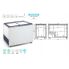 Chest freezer straight glass Crystal EKTOR 36 SGL
