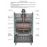 Coal stove with cabinet Josper HJX 45-L