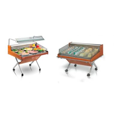 Chladiaca vitrína Oscartielle Castor Wood