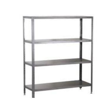 Stainless steel industrial rack with 4 levels 1500x500x1800