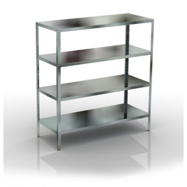 Stainless steel industrial rack with 4 levels 1900x500x1800