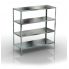 Stainless steel industrial rack with 4 levels 1900x500x1800