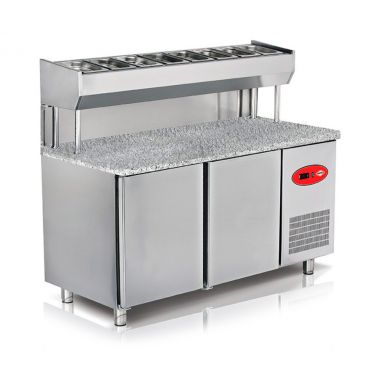 Refrigerated table with superstructure Empero EMP.150.80.01-PSYG