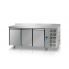 Refrigerated table with wall-mounted side Tecnodom TF 03 MID GN AL 3 doors