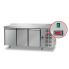 Refrigerated table with wall-mounted side Tecnodom TF 03 MID GN AL 3 doors