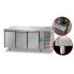Refrigerated table with wall-mounted side Tecnodom TF 03 MID GN AL 3 doors