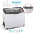 Chest freezer curved glass Crystal VENUS 26 SGL NEW LINE