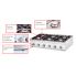 Gas stove STALGAST 9707110