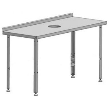 Výrobní stůl s otevíráním a bočnicí 1600x700x850