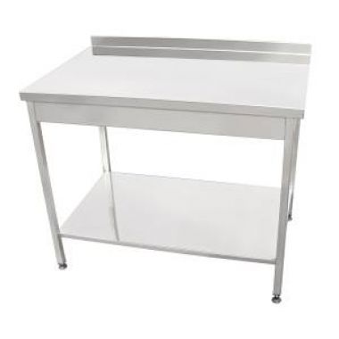 Výrobní stůl s bočnicí a policí 1600x700x850