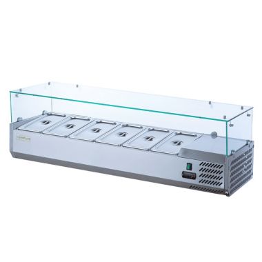 Refrigerated display case for topping GoodFood GF-VRX1500/330-H6C