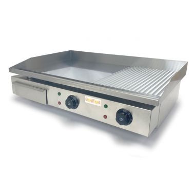 Kombinovaná fritovací plocha GoodFood EG73FRM (chromovaná).