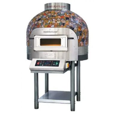 Pizza oven rotary electric Morello Forni FRV100 Cupola Mosaic