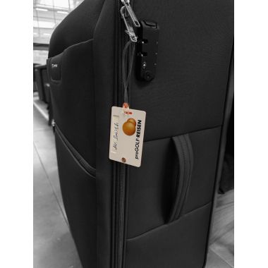 Plastic suitcase tag