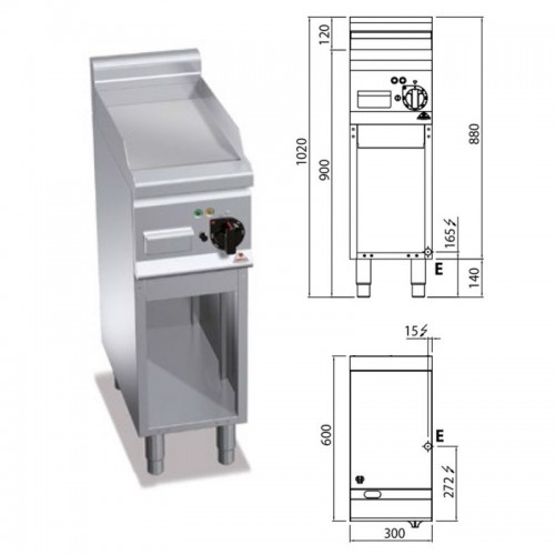 Vrch na vyprážanie Bertos E7FR4M