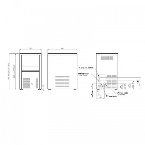 Výrobník ledu Aristarco CP 20.6A